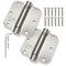 Cauldham (2 Pack) Heavy-Duty 3-1/2" Self-closing Spring Door Hinge with 5/8" Radius Corners, UL Listed